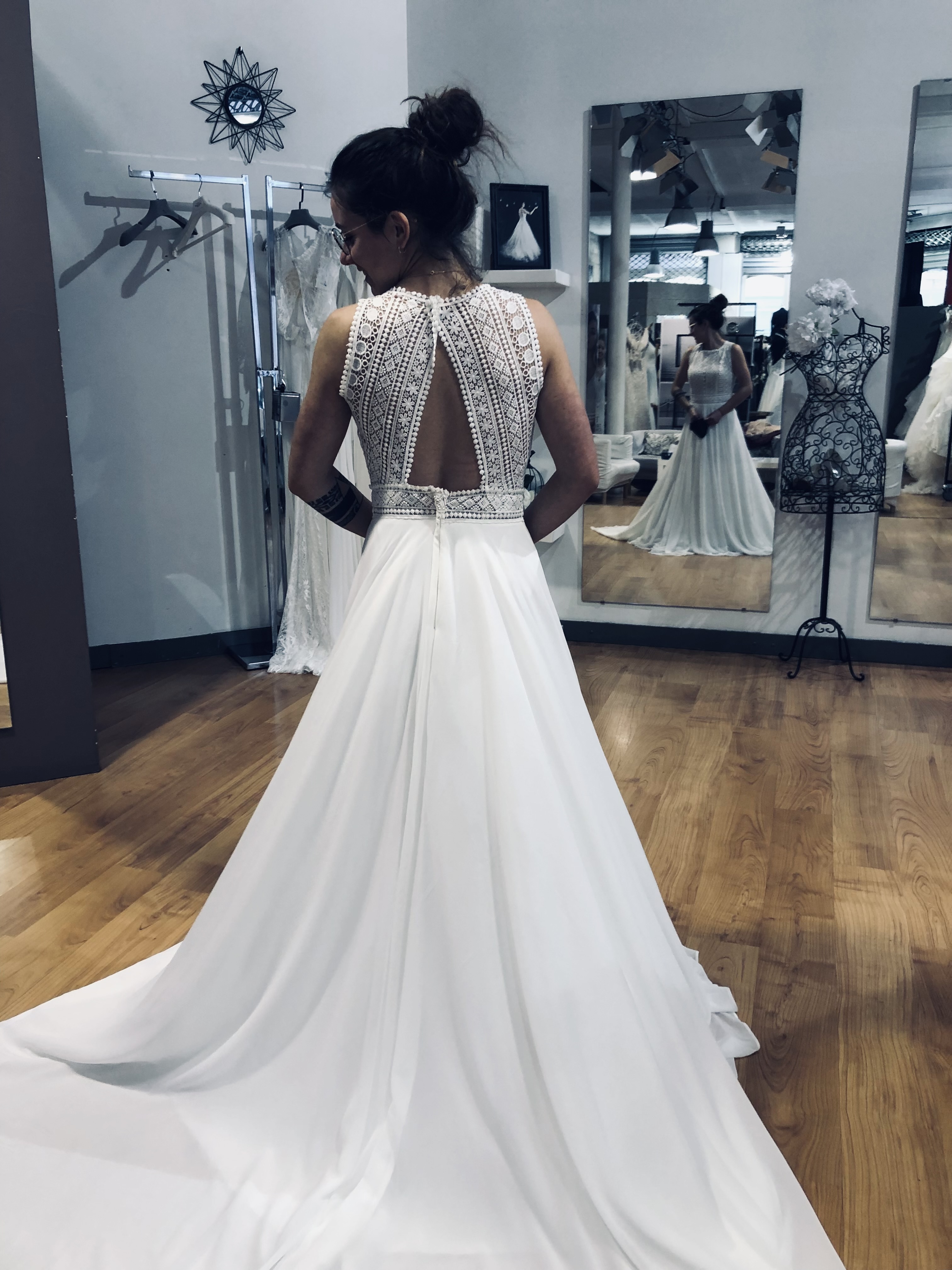 Robe de mariée Monica Loretti d'occasion pas chère taille 38 - Joyne