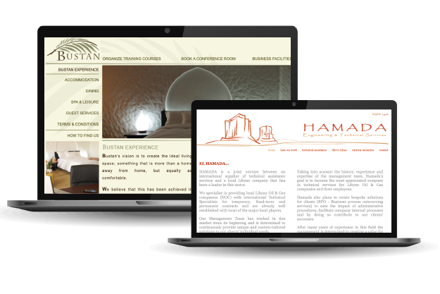Websites: Bustan, El Hamada (Libya)
