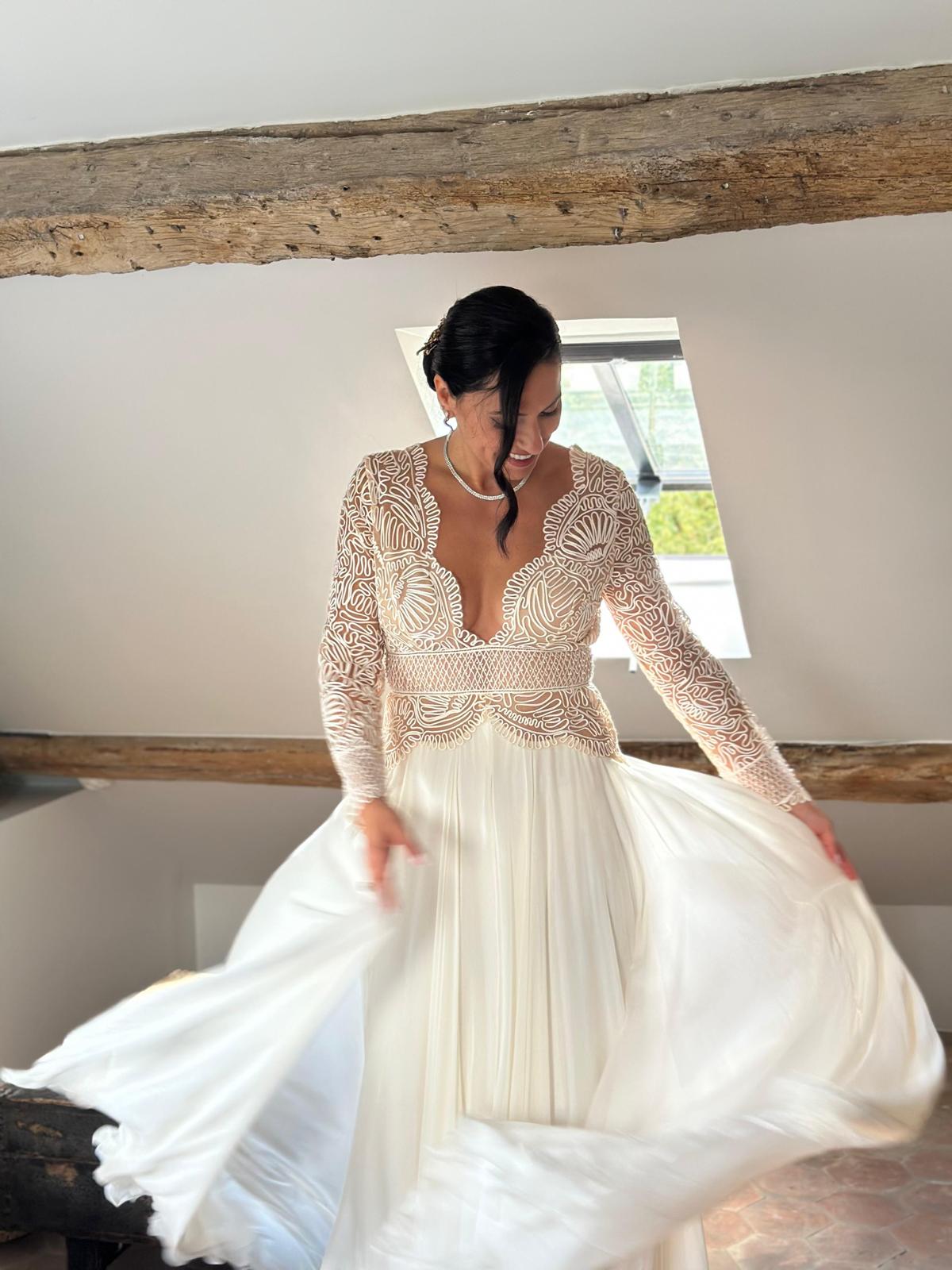 Robe de mariée Margaux Tardits d'occasion pas chère taille 38/40 - Joyne