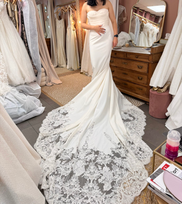 Robe de mariée Pollardi fashion d'occasion pas chère taille 36/38 - Joyne