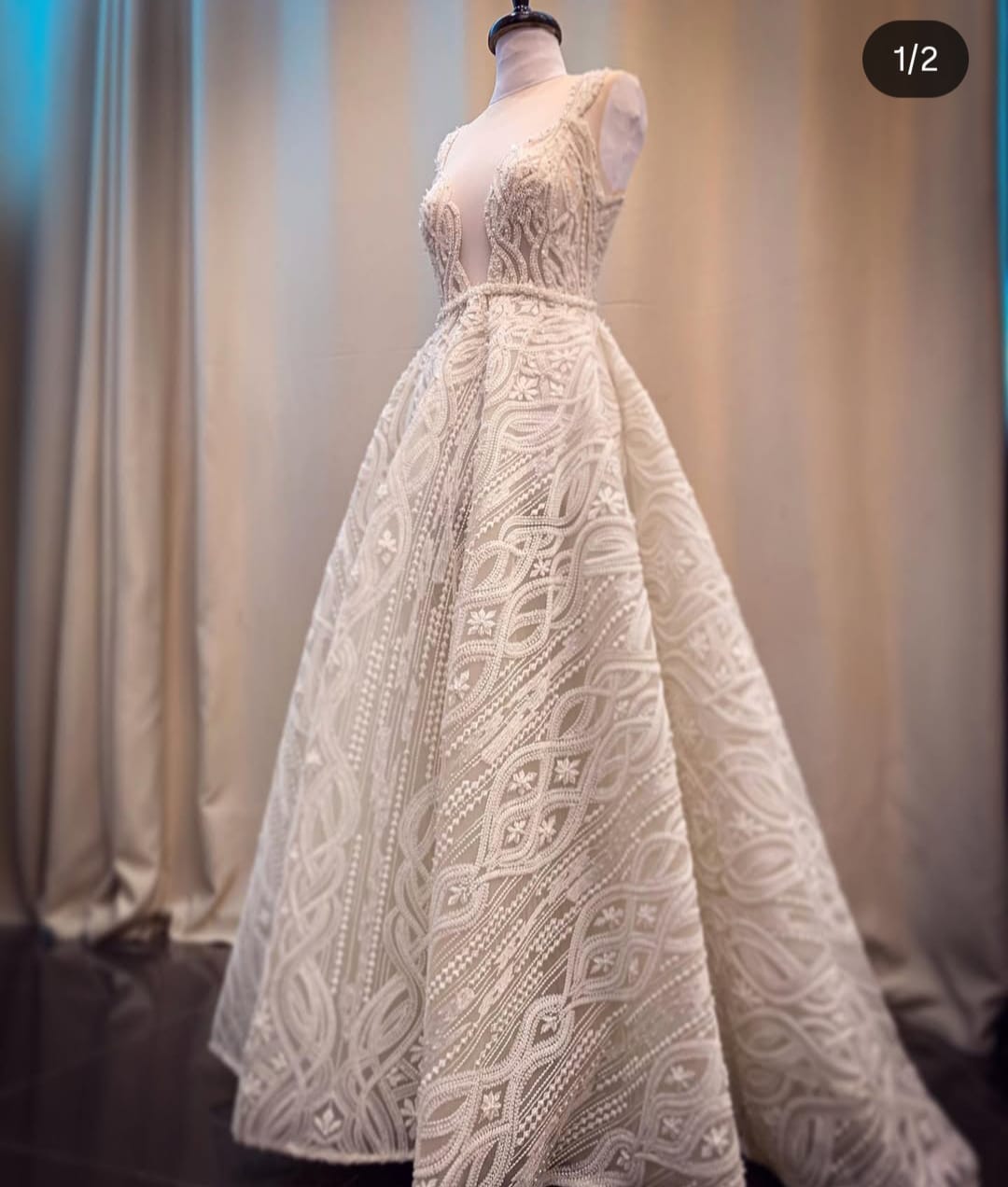 Robe de mariée Maison Esthere Marylin by Souhir el Gebsi (haute-couture) d'occasion pas chère taille 36/38 - Joyne