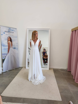 Robe de mariée HERVE PARIS MARIAGE d'occasion pas chère taille 38 - Joyne