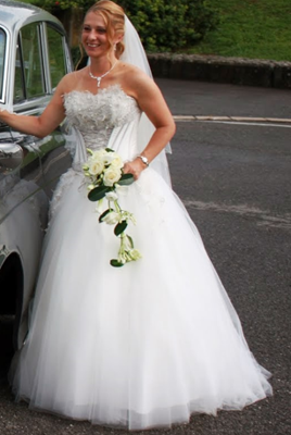 Robe de mariée Galaxy New York d'occasion pas chère taille 38 - Joyne