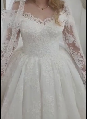 Robe de mariée Faites sur mesures d'occasion pas chère taille 38/36 - Joyne