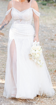 Robe de mariée Nicole Couture d'occasion pas chère taille 34/36 - Joyne