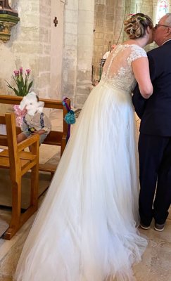 Robe de mariée Eglantine d'occasion pas chère taille 42/44 - Joyne