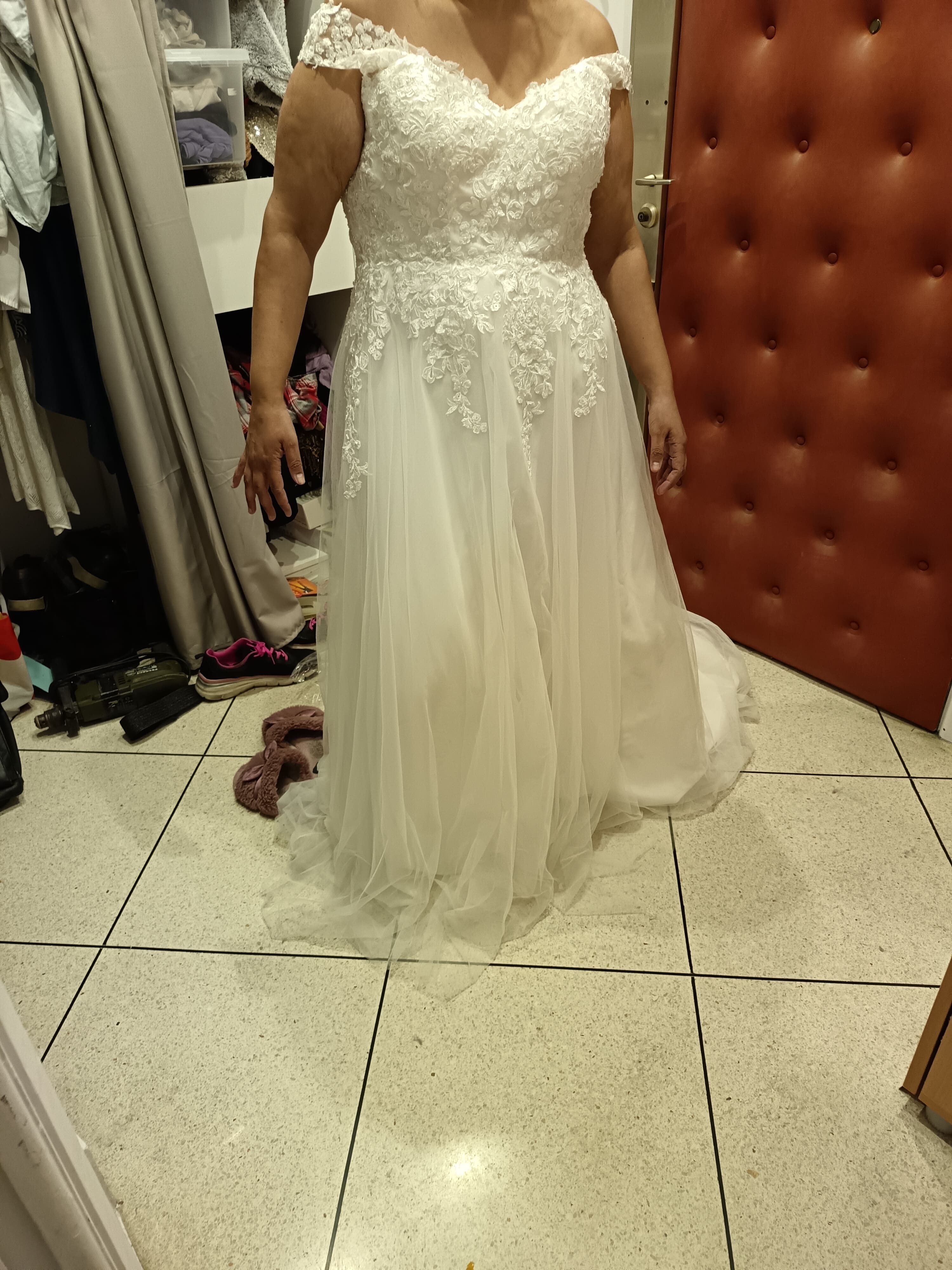 Robe de mariée Couleur couture Antibes d'occasion pas chère taille 50 - Joyne