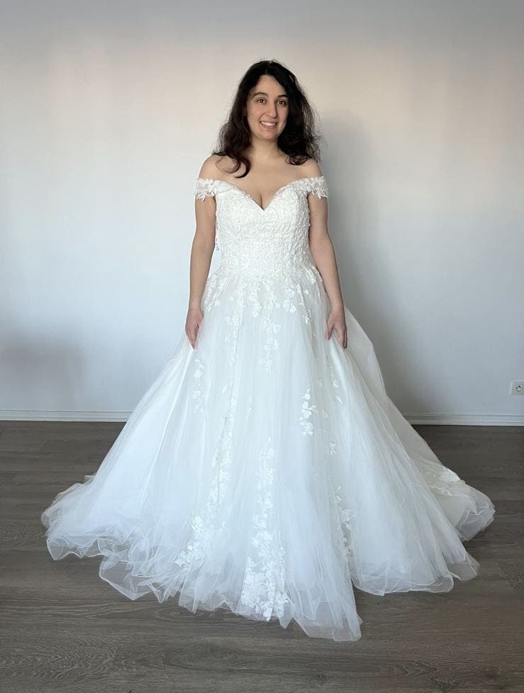 Robe de mariée Miss kelly d'occasion pas chère taille 44 - Joyne