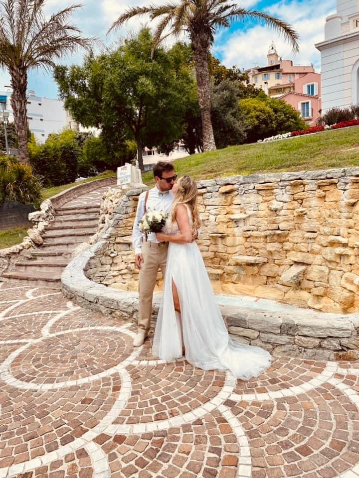 Robe de mariée COSMOBELLA d'occasion pas chère taille 38/40 - Joyne