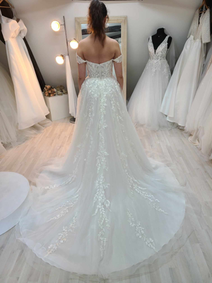 Robe de mariée Justin Alexander d'occasion pas chère taille 36/38 - Joyne