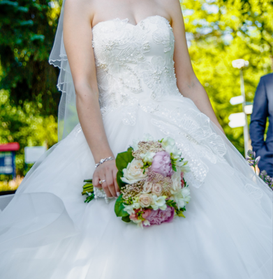 Robe de mariée POLLARDI d'occasion pas chère taille 36 - Joyne