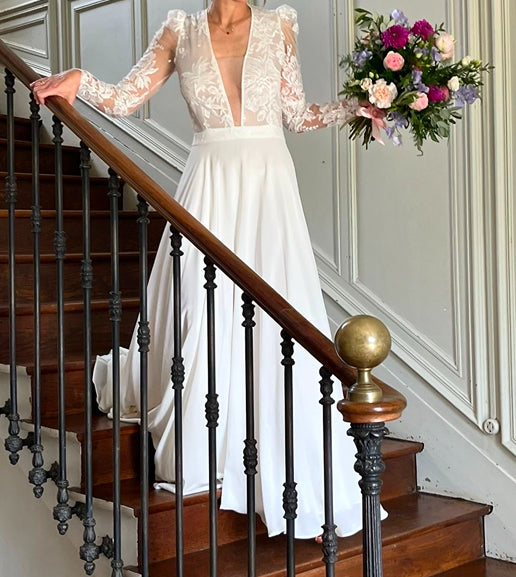 Robe de mariée Caroline Takvorian d'occasion pas chère taille 36/38 - Joyne