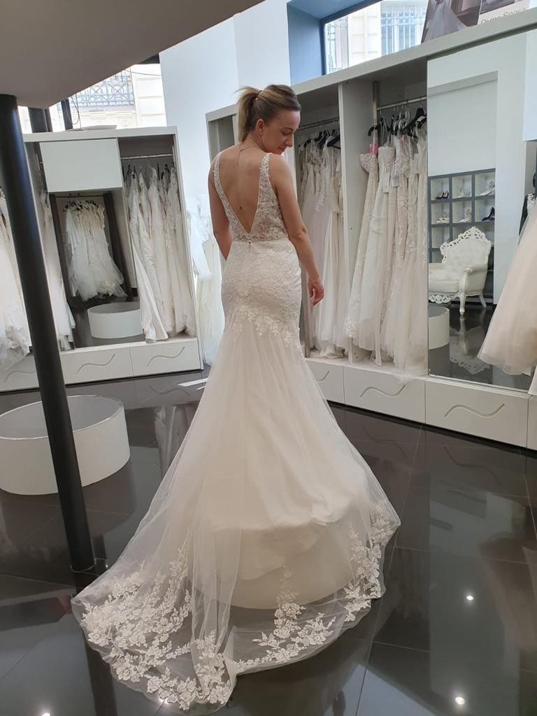 Robe de mariée Moda sposa d'occasion pas chère taille 36 - Joyne