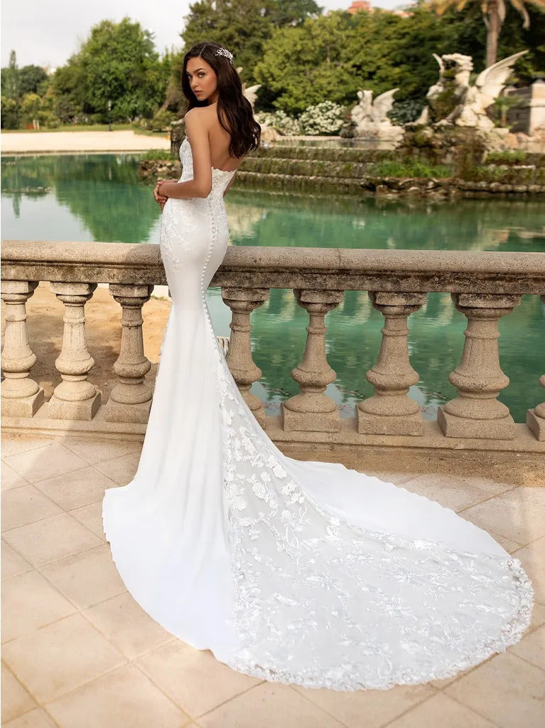 Robe de mariée Pronovias d'occasion pas chère taille 34 - Joyne