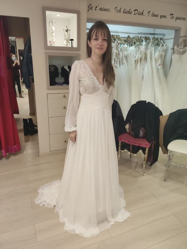 Robe de mariée Modeca d'occasion pas chère taille 36/38 - Joyne