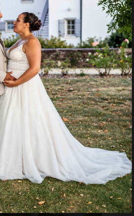 Robe de mariée Églantines d'occasion pas chère taille 40/42 - Joyne