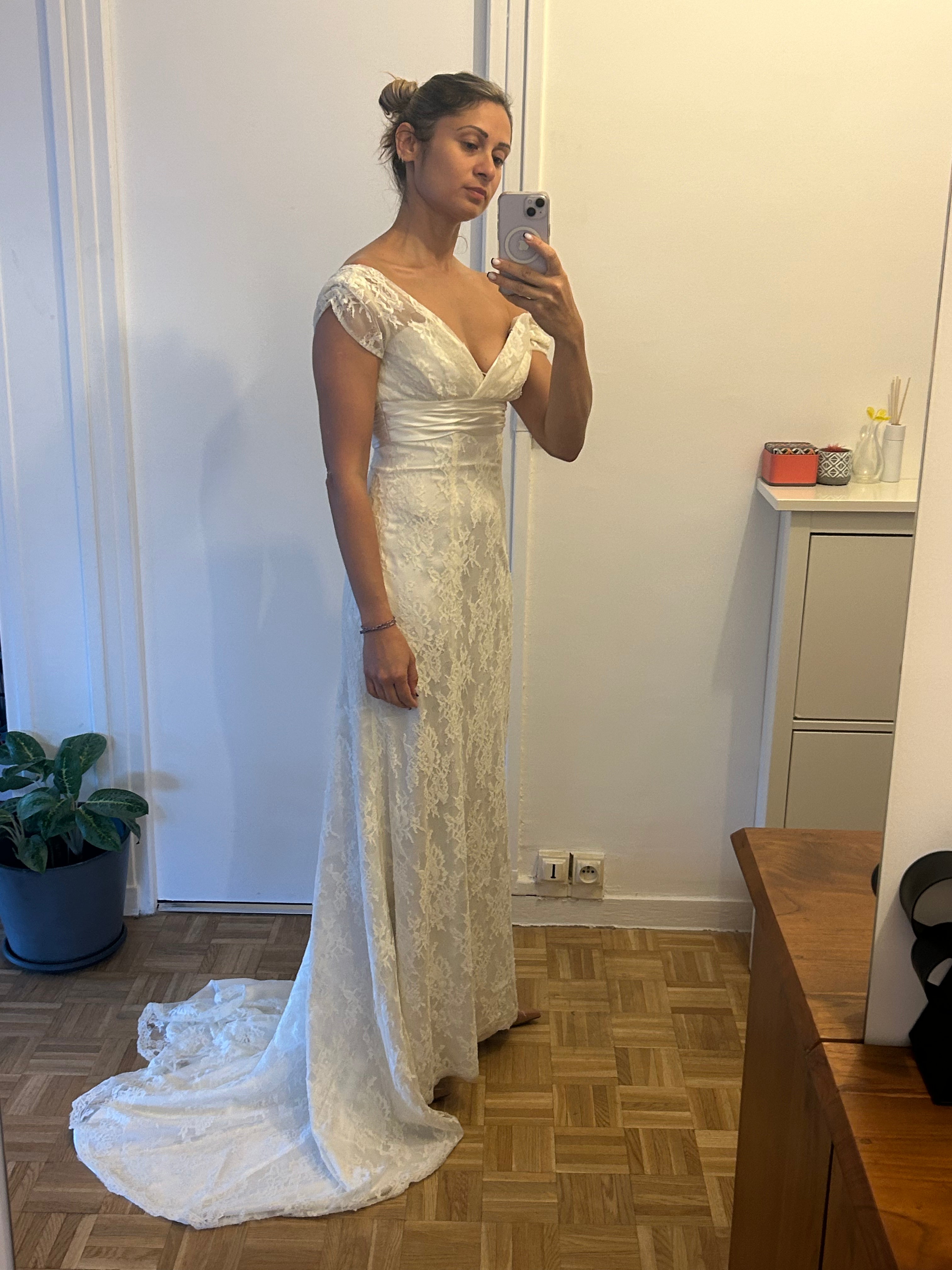 Robe de mariée Herve Marriage d'occasion pas chère taille 34/36 - Joyne