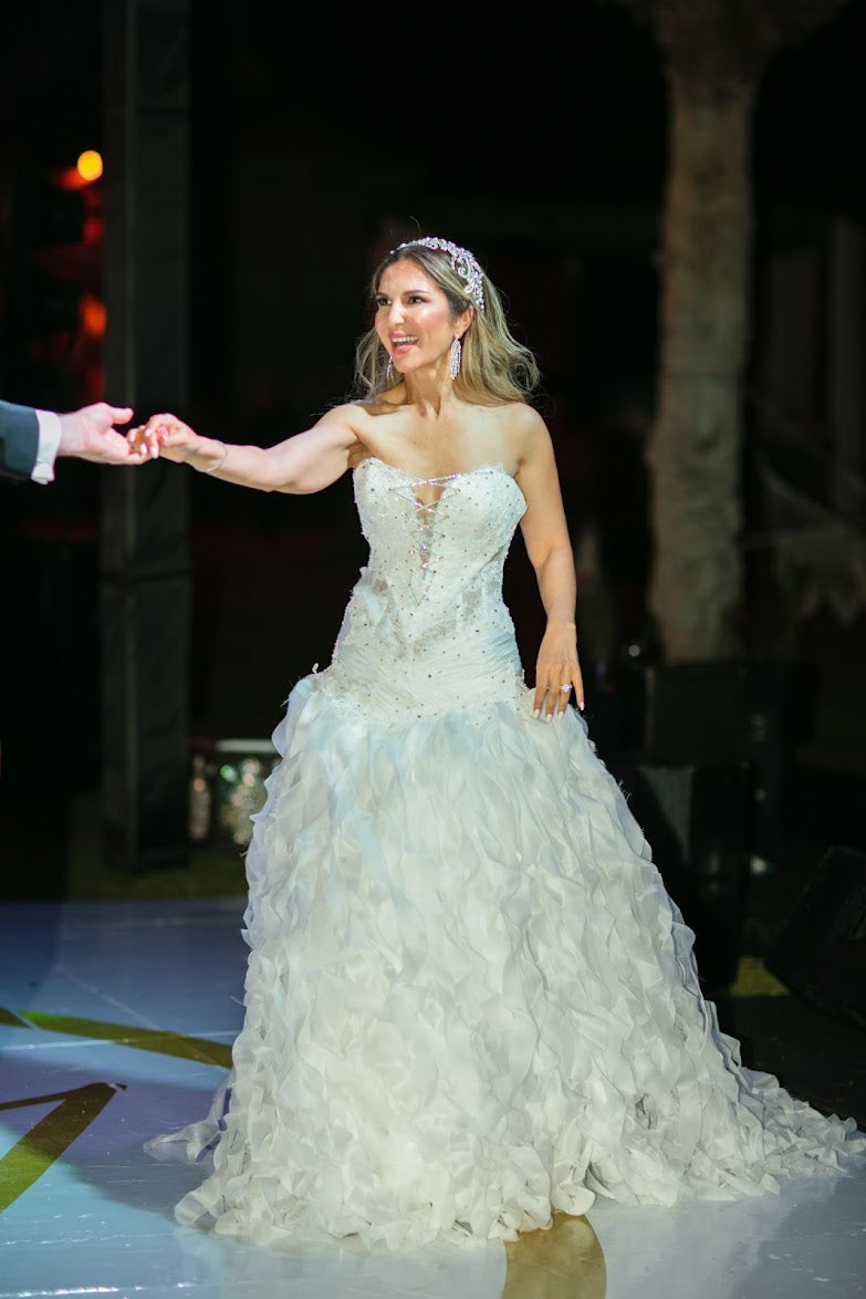 Robe de mariée Diamand Blanc d'occasion pas chère taille 36/38 - Joyne