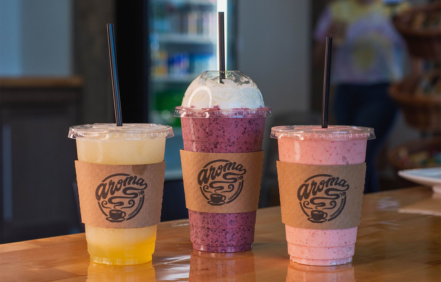 Chat With Friends Over Coffee at Aroma Coffee House in Columbia, MO.