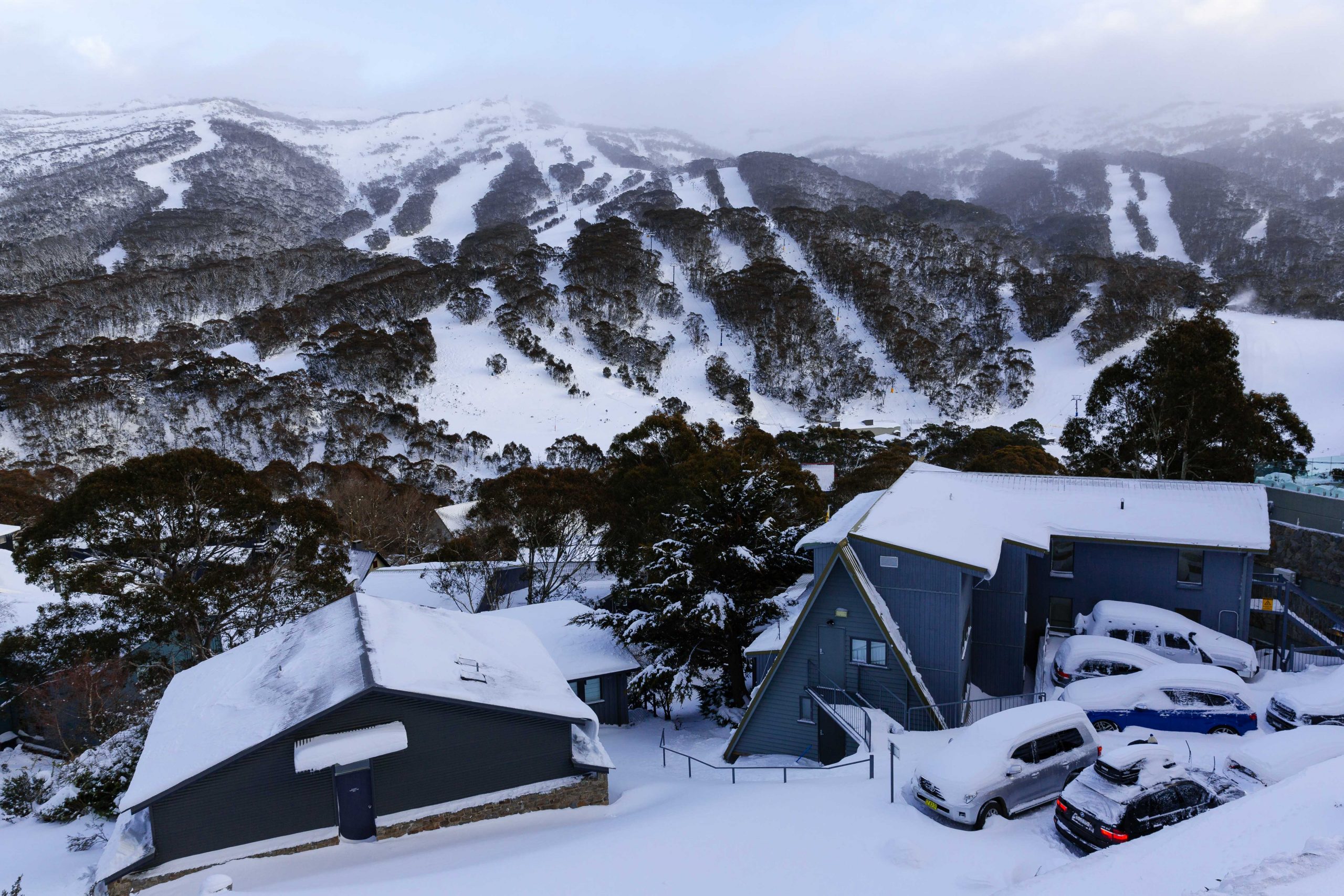Thredbo - Luxury ski hotel gallery image 6 showing alpine architecture, interior design, or mountain views