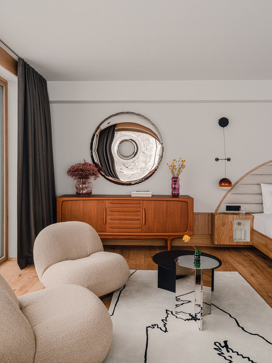 the cōmodo - Luxury ski hotel gallery image 3 showing alpine architecture, interior design, or mountain views