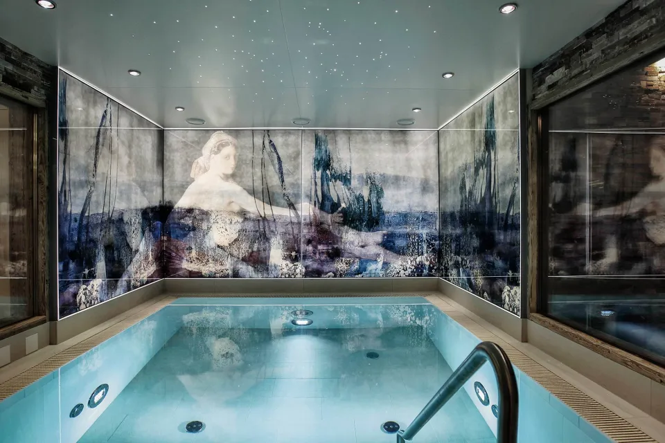 Burg Vital Resort - Luxury ski hotel gallery image 27 showing alpine architecture, interior design, or mountain views