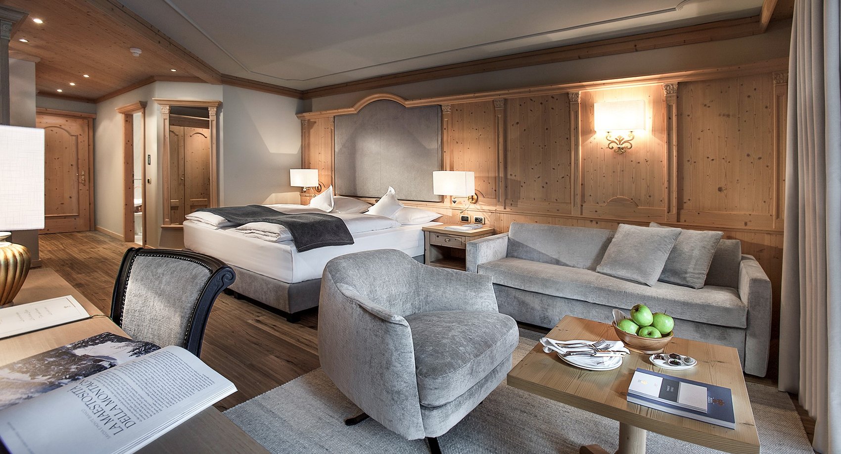 Gardena Grödnerhof Hotel & Spa - Luxury ski hotel gallery image 6 showing alpine architecture, interior design, or mountain views