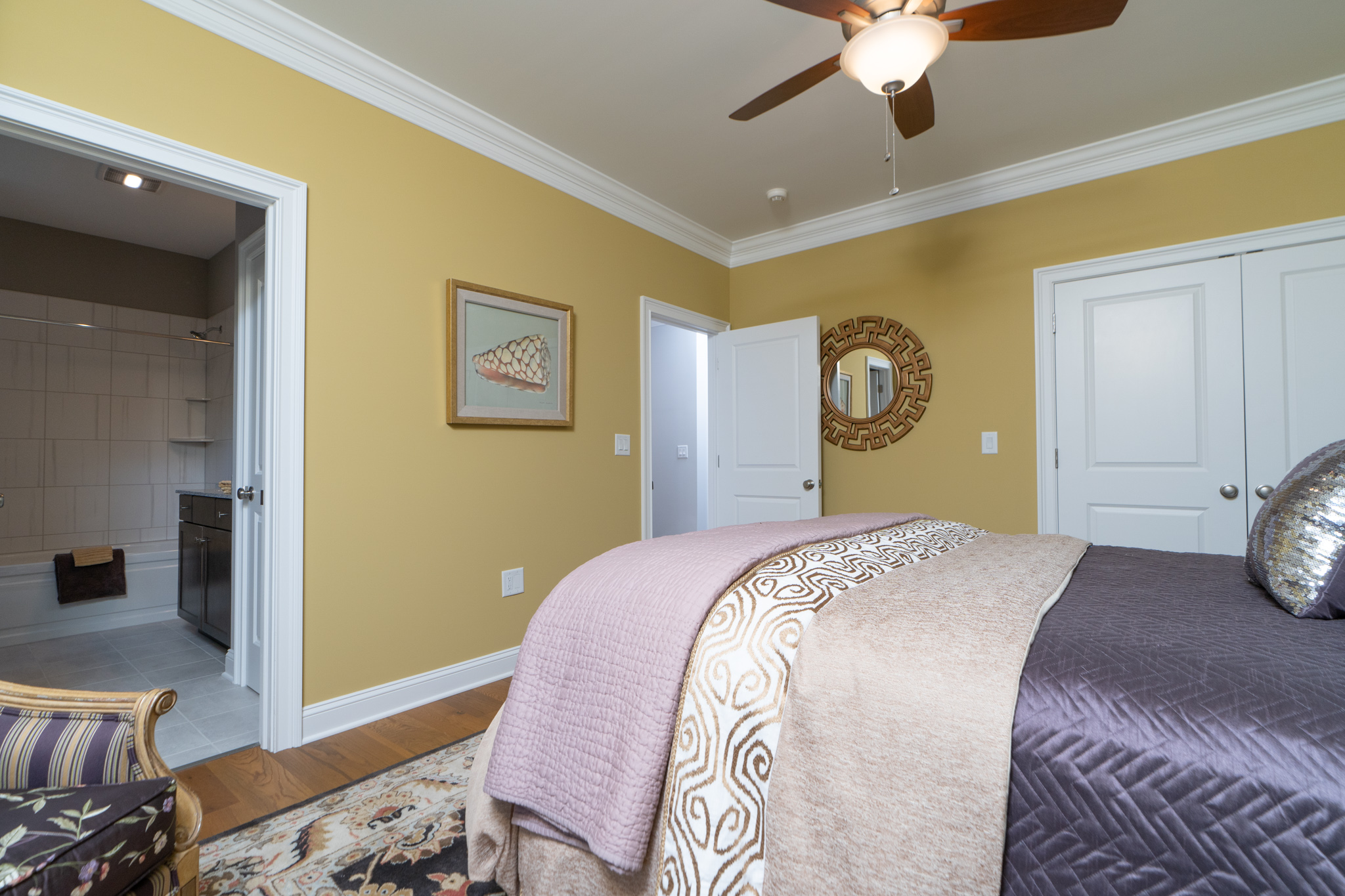 Luxury Townhome - Spacious guest bedroom suite with a private full bath