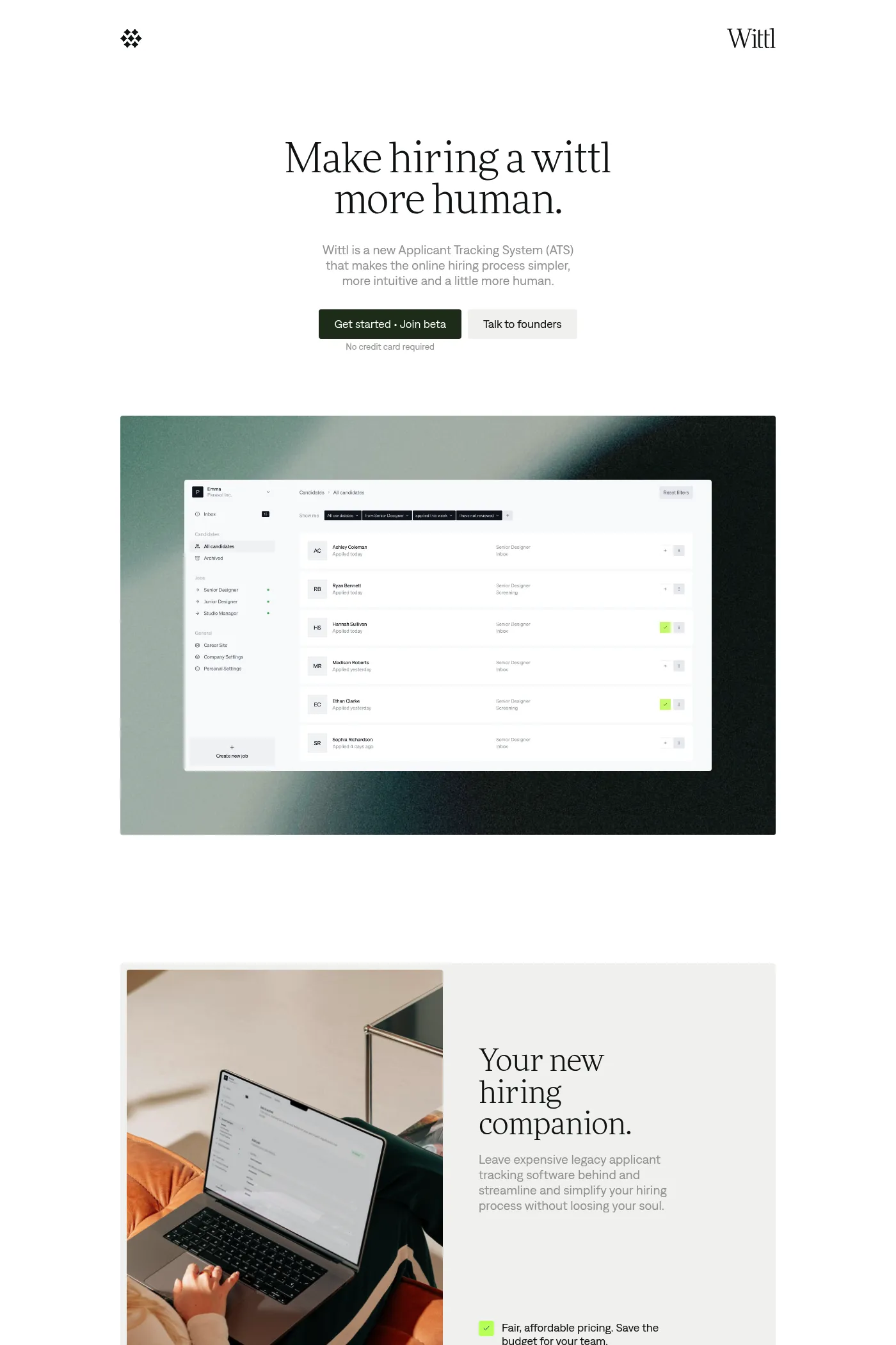 Wittl desktop screenshot