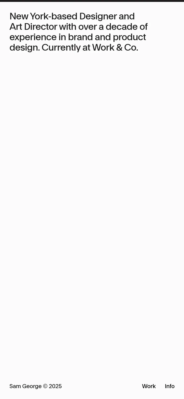 Sam George mobile screenshot