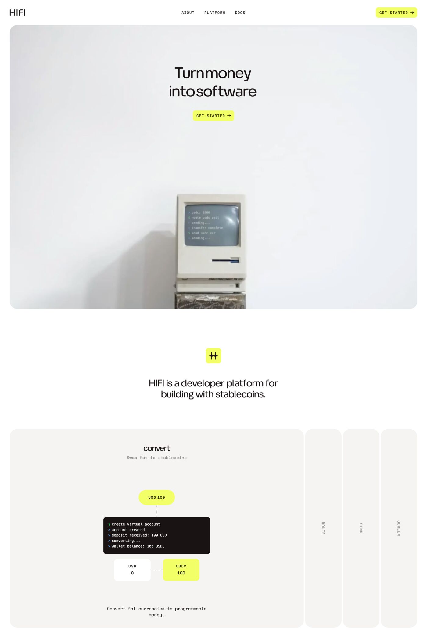 HIFI website screenshot