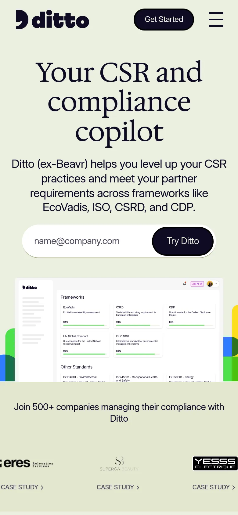 Ditto mobile screenshot