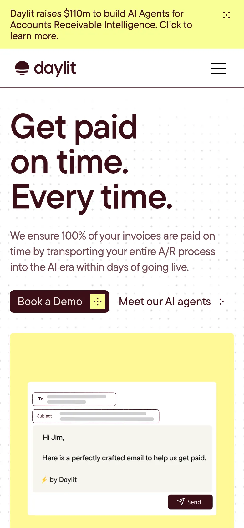 Daylit mobile screenshot