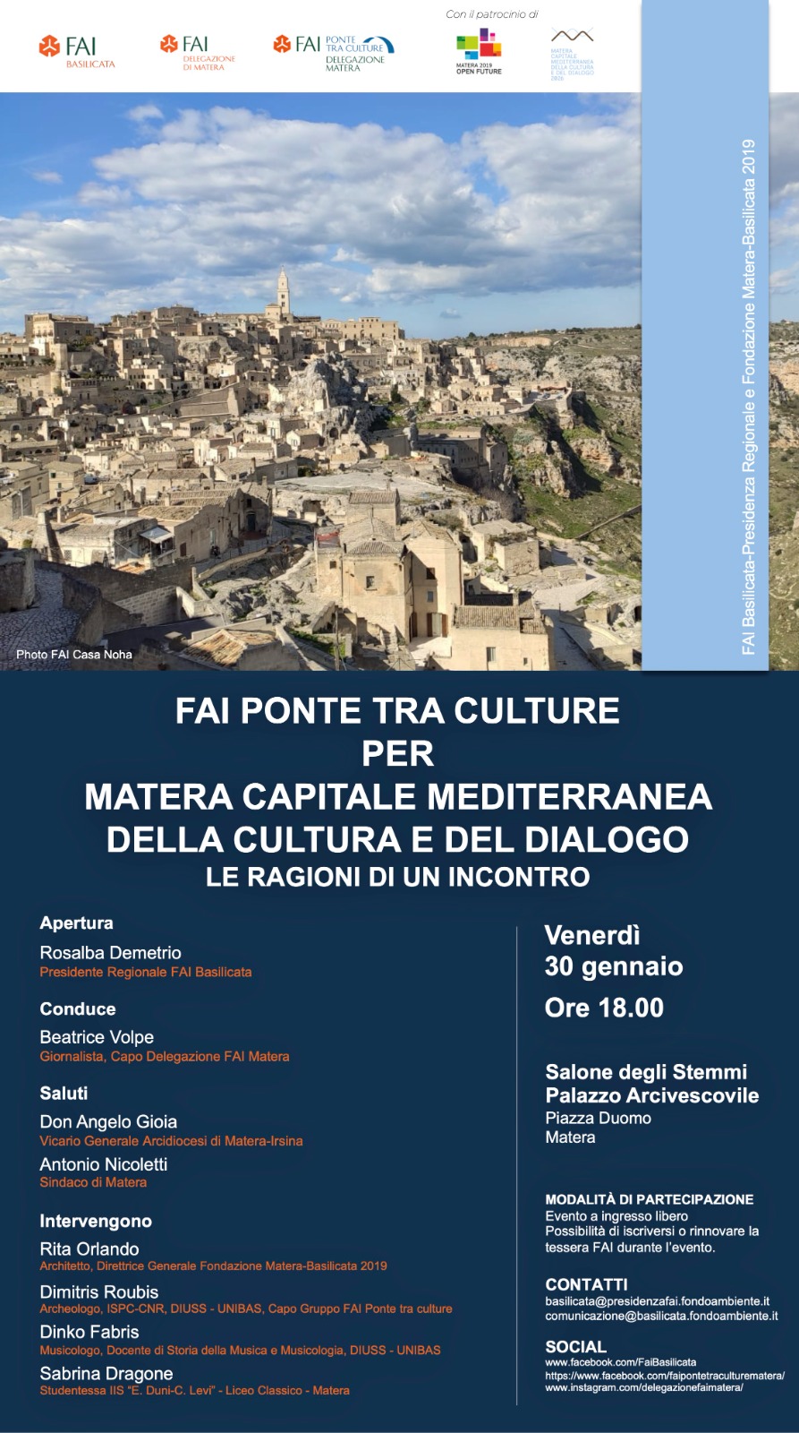 MATERA CAPITALE MEDITERRANEA DELLA CULTURA E DEL DIALOGO