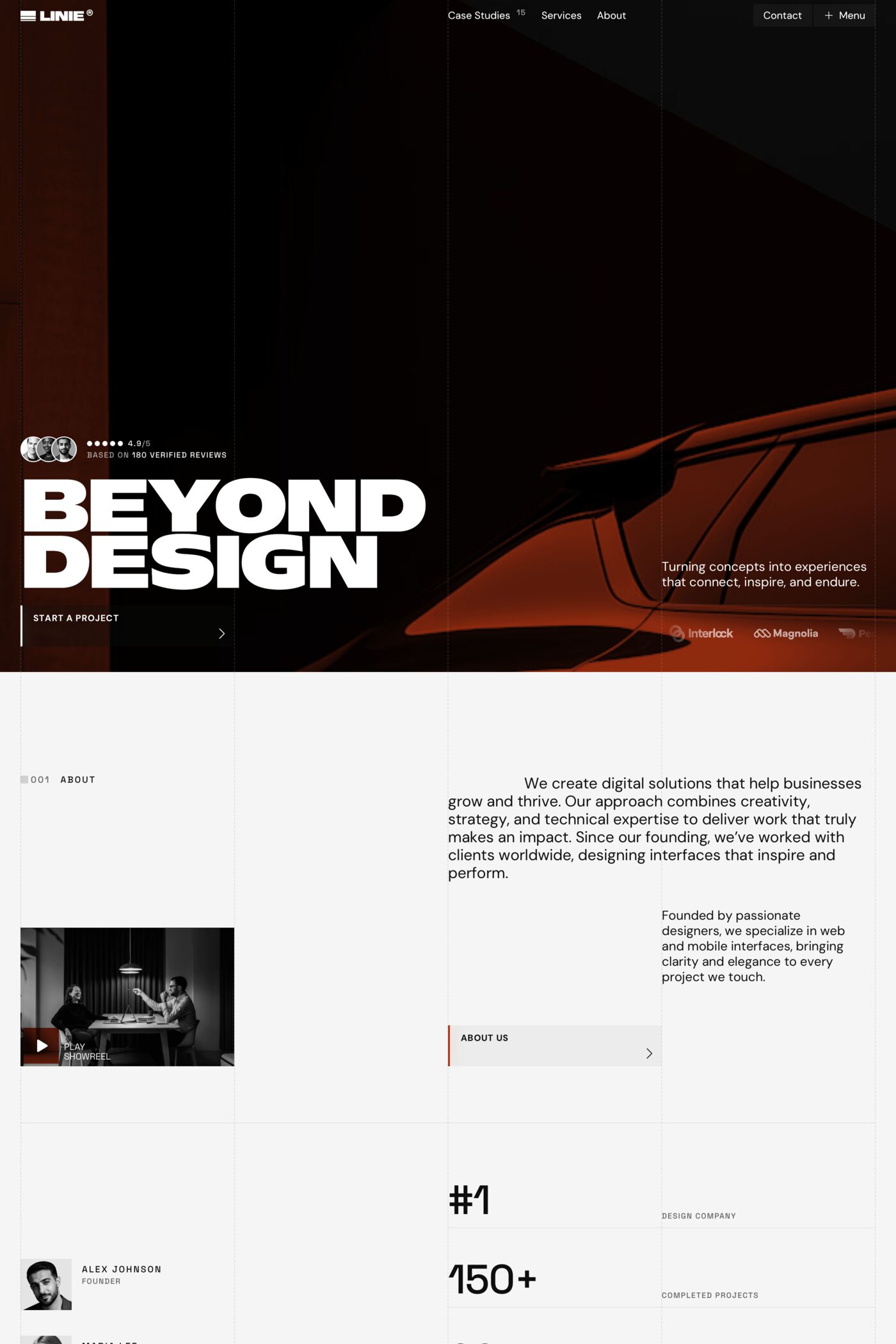 Linie template screenshot