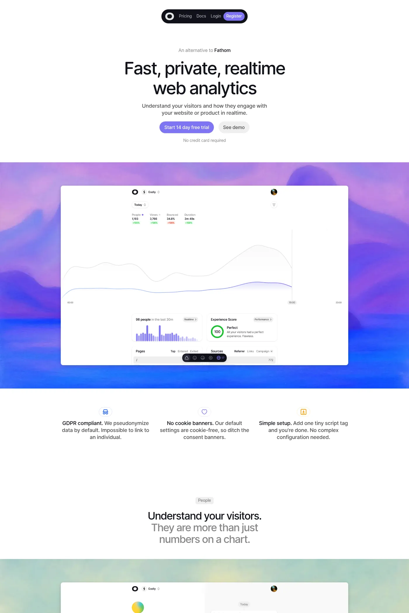 Visitors website screenshot