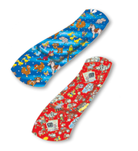 Barnplåster med roliga motiv (styckförpackade)