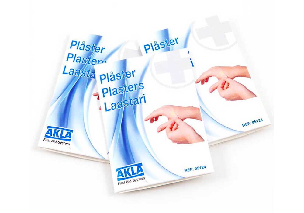 Plåsterplån med 9 individuellt packade plåster