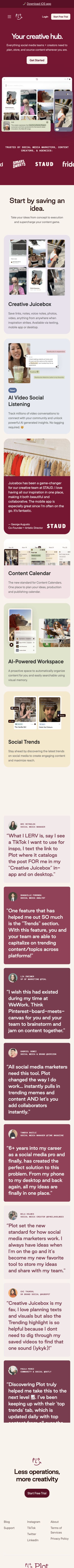 Plot mobile screenshot