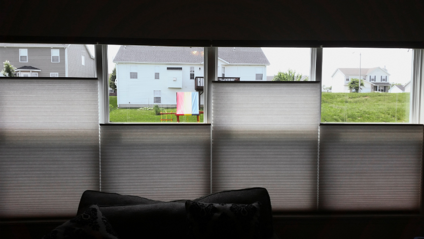 Love is Blinds Boyd TX (940) 329-5166 Honeycomb Shades Installation