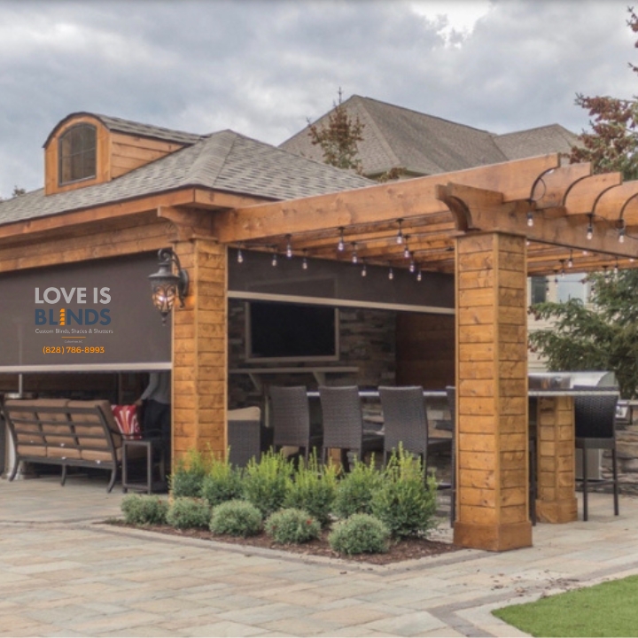 Love is Blinds Cullowhee, NC (828) 786-8993 Exterior Patio Shade Solutions