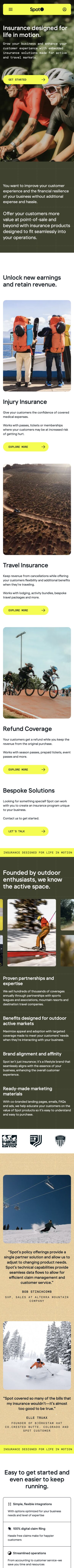 Spot mobile screenshot