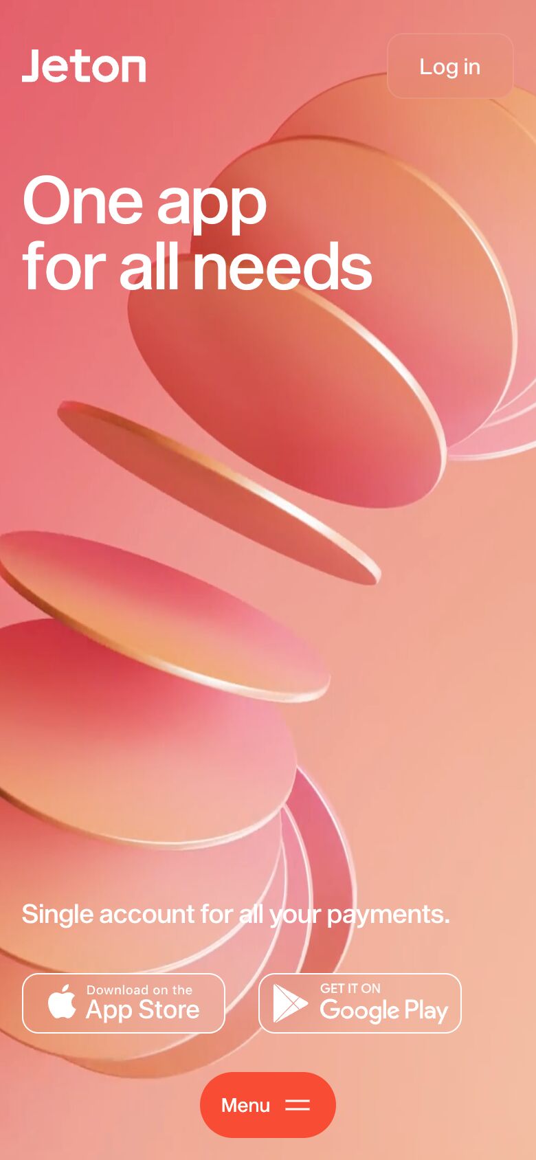 Jeton mobile screenshot