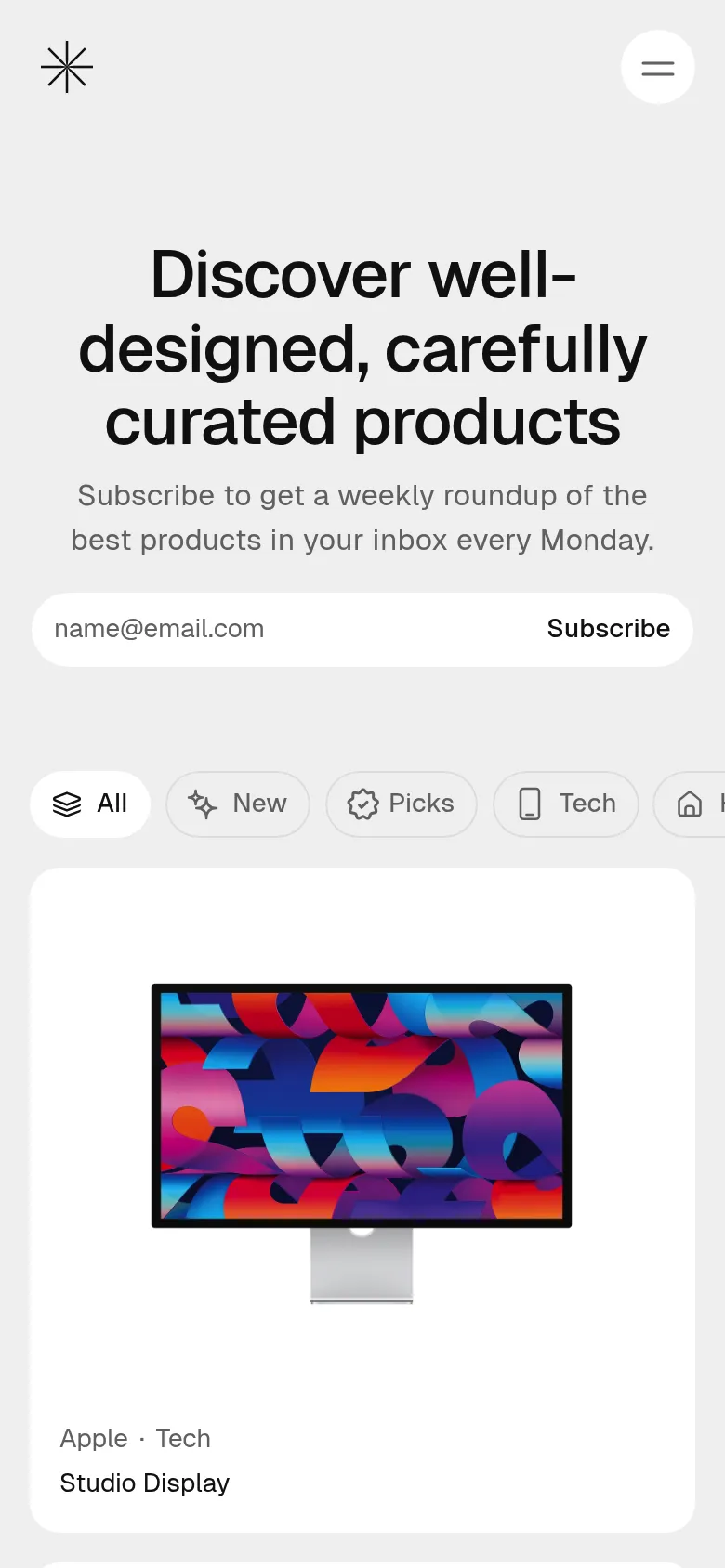 Curated Supply mobile screenshot