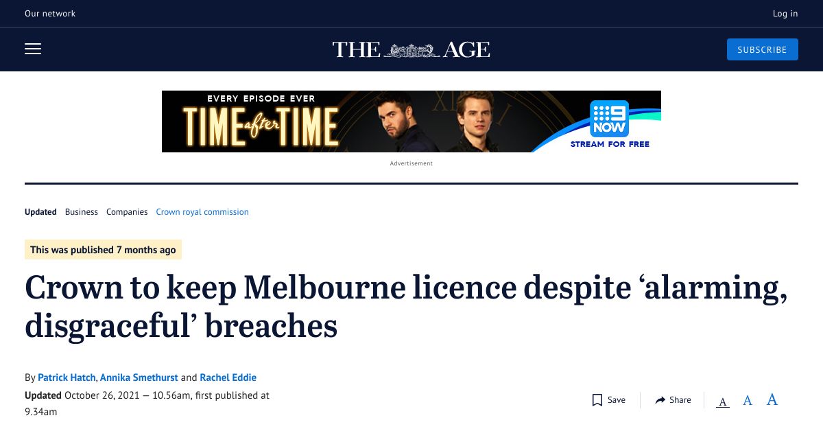 Crown unfit to run Melbourne casino but should keep licence royal commission finds