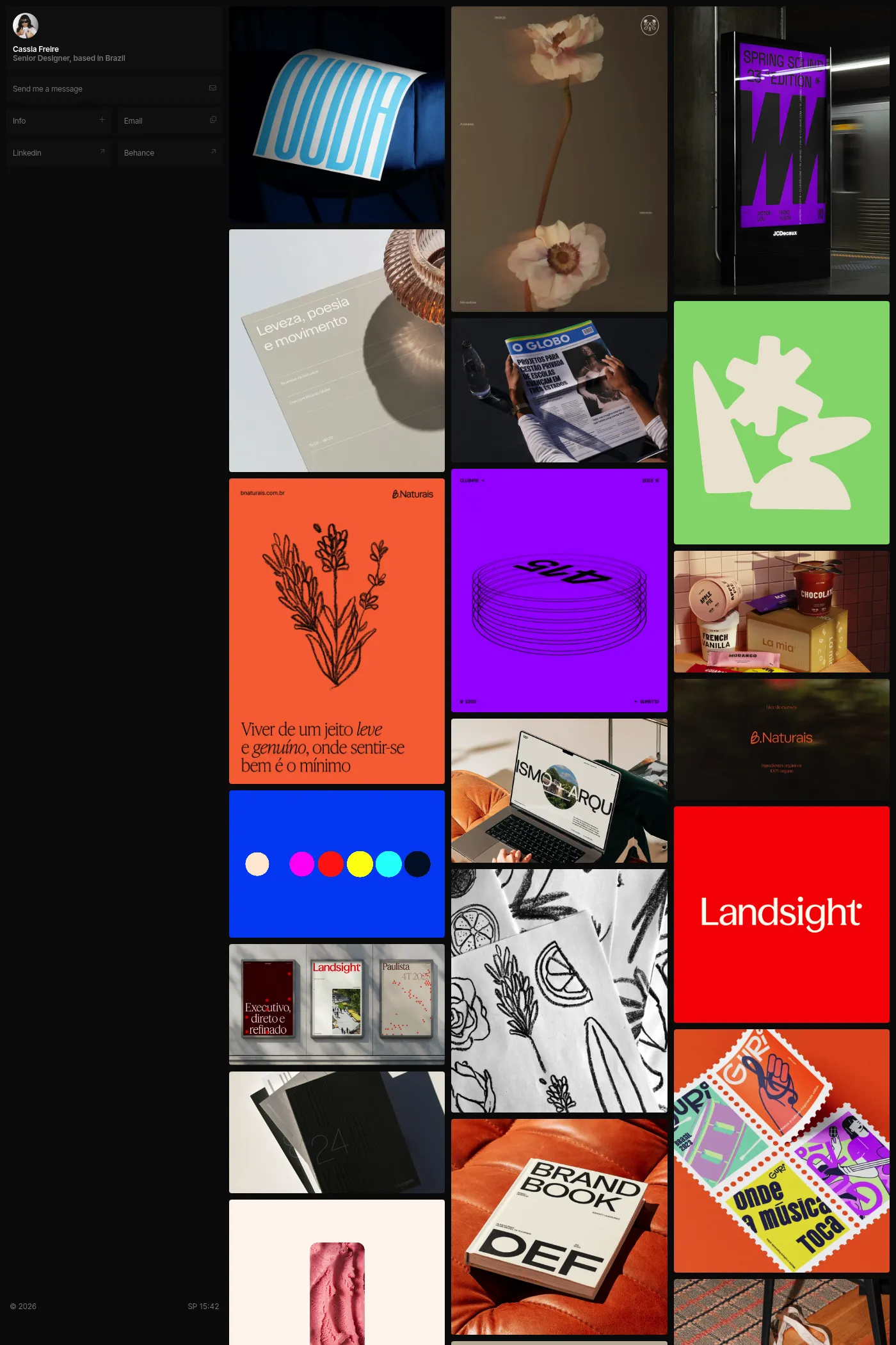 Cassia Freire website screenshot