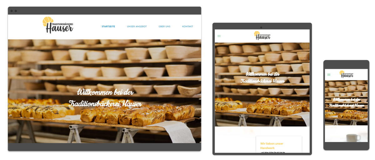 Website Referenz Traditionsbäckerei Hauser