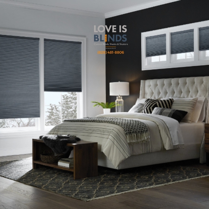 Love is Blinds-Custom Blinds, Shades, Shutters, Hendersonville NC, (828) 481-8806 Honeycomb Shades Near Me
