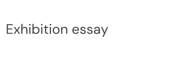Exhibition essay