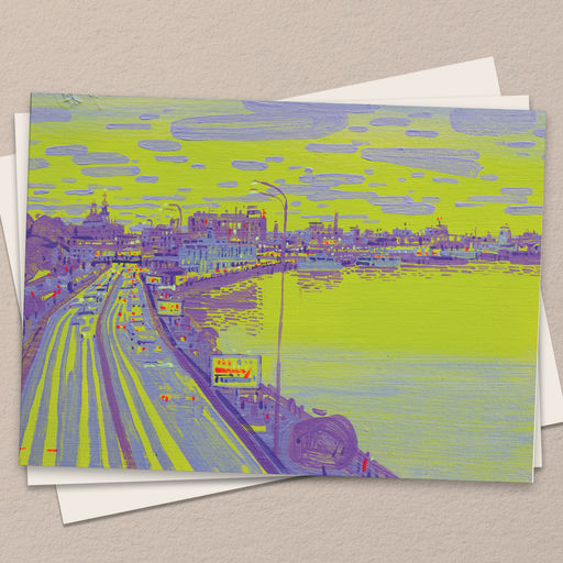 Захід сонця з пішоходного моста